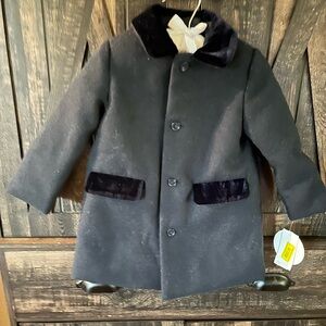 Edgehill Collection Blue Pea Coat Timeless Style